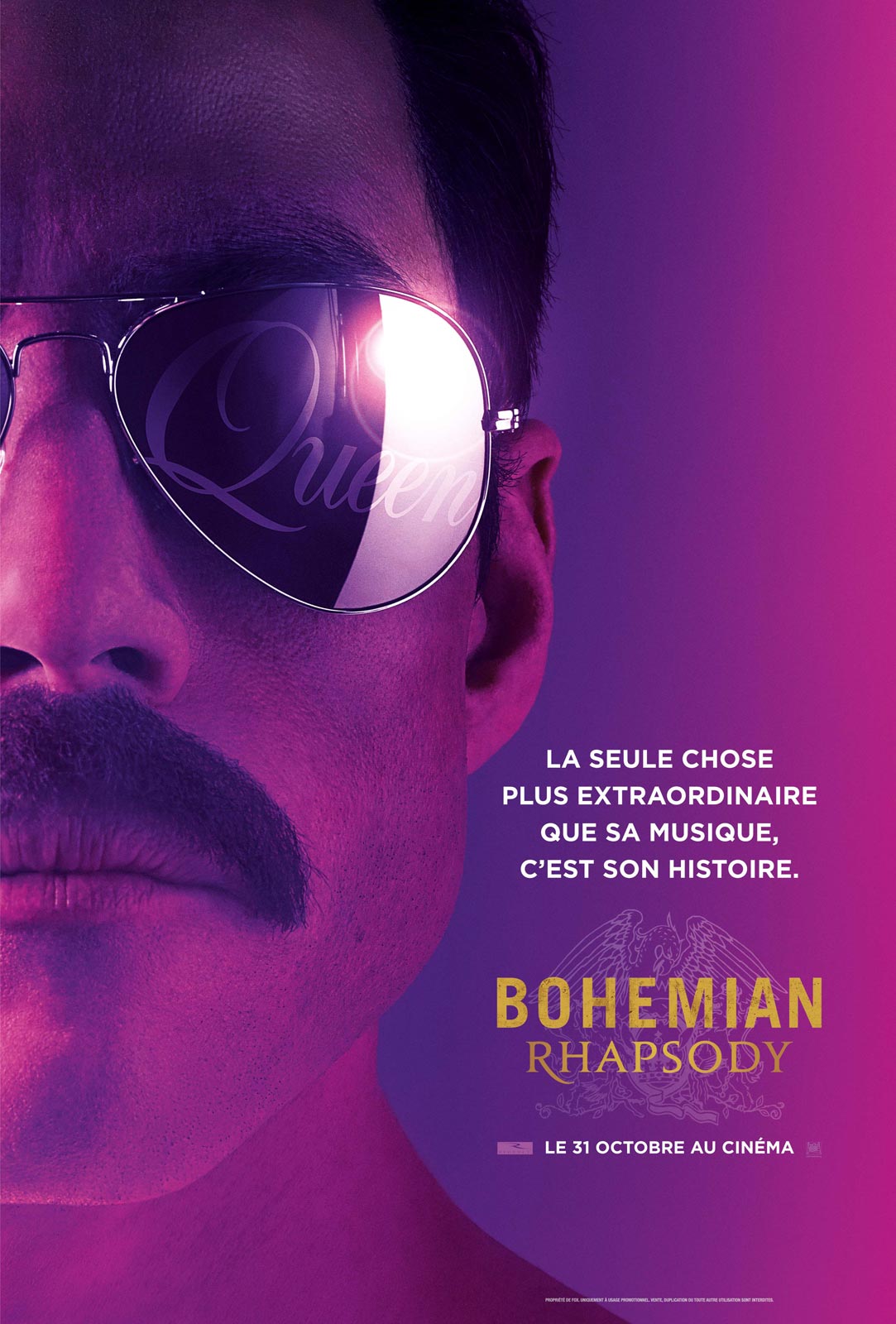 Bohemian Rhapsody Queen affiche cinema